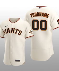 Seattle Mariners yourname Cream Home 2020 Alternate Team Logo Jersey