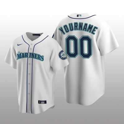 Seattle Mariners yourname White Home 2020 Replica Player Jersey