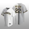 Split Replica Jersey Christian Yelich Gray-White Milwaukee Brewers
