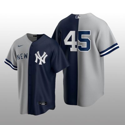 Split Replica Jersey Gerrit Cole Gray-Navy New York Yankees