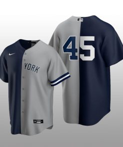 Split Replica Jersey Gerrit Cole Navy-Gray New York Yankees