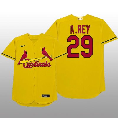 St. Louis Cardinals Alex Reyes MLB Players Weekend Nickname Yellow Jersey