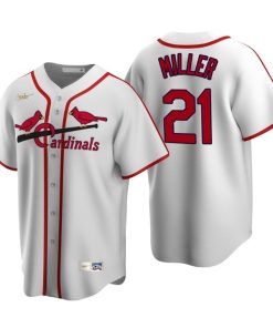 St. Louis Cardinals Andrew Miller White Cooperstown Collection Home Jersey