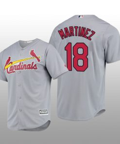 St. Louis Cardinals Carlos Martinez Cool Base Road Official Player Gray Jersey