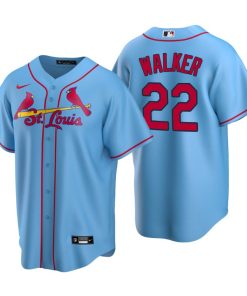 St. Louis Cardinals Jordan Walker Light Blue 2020 MLB Draft Alternate Replica Jersey