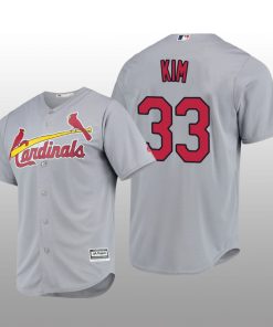 St. Louis Cardinals Kwang-hyun Kim Cool Base Road Official Player Gray Jersey