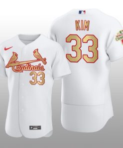 St. Louis Cardinals Kwang-hyun Kim World Series Champions Nike White Jersey