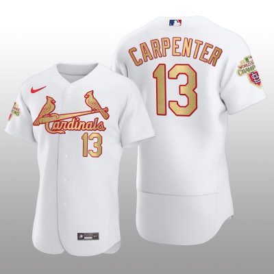 St. Louis Cardinals Matt Carpenter World Series Champions Nike White Jersey