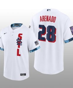 St. Louis Cardinals Nolan Arenado 2021 MLB All-Star Game Replica White Jersey