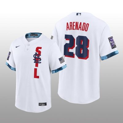 St. Louis Cardinals Nolan Arenado MLB All-Star Game Replica White Jersey