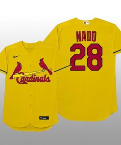 St. Louis Cardinals Nolan Arenado 2021 MLB Players Weekend Nickname Yellow Jersey