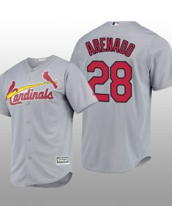 St. Louis Cardinals Nolan Arenado Cool Base Road Official Player Gray Jersey