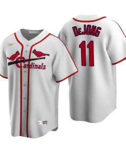 St. Louis Cardinals Paul DeJong White Cooperstown Collection Home Jersey