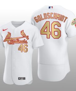 St. Louis Cardinals Paul Goldschmidt World Series Champions White Gold Jersey