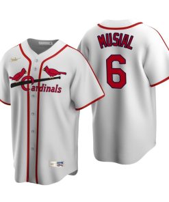 St. Louis Cardinals Stan Musial White Cooperstown Collection Home Jersey