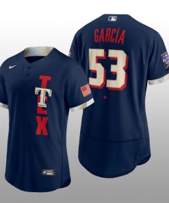 Texas Rangers Adolis Garcia 2021 MLB All-Star Game Authentic Navy Jersey