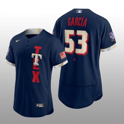 Texas Rangers Adolis Garcia MLB All-Star Game Authentic Navy Jersey