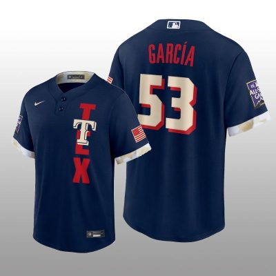 Texas Rangers Adolis Garcia MLB All-Star Game Replica Navy Jersey