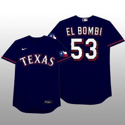 Texas Rangers Adolis Garcia MLB Players Weekend Nickname Blue Jersey