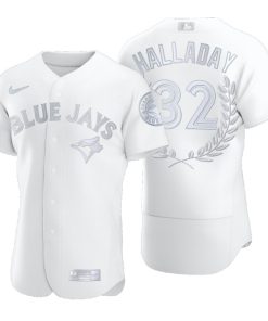 Toronto Blue Jays Roy Halladay White Awards Collection AL Cy Young Jersey