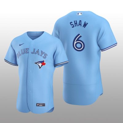 Toronto Blue Jays Travis Shaw Blue Alternate 2020 Alternate Jersey