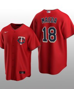 Twins Kenta Maeda Men's Jersey Red Alternate Nike Replica