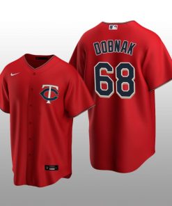Twins Randy Dobnak Men's Jersey Red Alternate Nike Replica