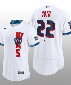 Washington Nationals Juan Soto 2021 MLB All-Star Game Authentic White Jersey