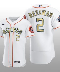 White  2017 World Series Champions Alex Bregman Houston Astros Jersey