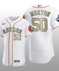White  2017 World Series Champions Charlie Morton Houston Astros Jersey