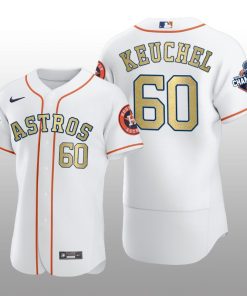 White  2017 World Series Champions Dallas Keuchel Houston Astros Jersey