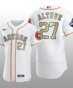 White  2017 World Series Champions Jose Altuve Houston Astros Jersey