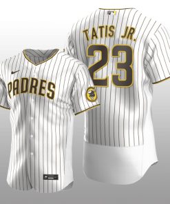 White Brown Authentic Fernando Tatis Jr. San Diego Padres Home Jersey