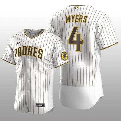 White Brown Authentic Wil Myers San Diego Padres Home Jersey