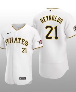 White Pirates Bryan Reynolds Roberto Clemente Day Authentic Jersey