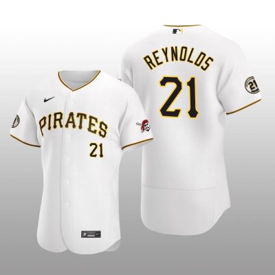 White Pirates Bryan Reynolds Roberto Clemente Day Authentic Jersey