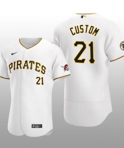 White Pirates Custom Roberto Clemente Day Authentic Jersey