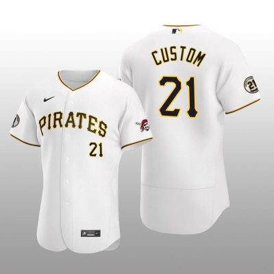 White Pirates Custom Roberto Clemente Day Authentic Jersey