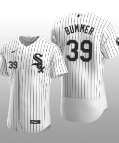 White Sox Aaron Bummer MR Patch Authentic Home Jersey White Black