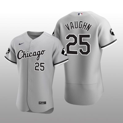 White Sox Andrew Vaughn MR Patch Authentic Jersey Gray