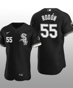White Sox Carlos Rodon MR Patch Authentic Alternate Black Jersey