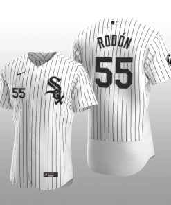 White Sox Carlos Rodon MR Patch Authentic Home Jersey White Black