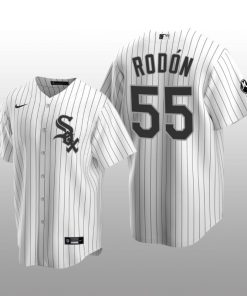 White Sox Carlos Rodon MR Patch Replica White Black Jersey