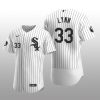 White Sox Lance Lynn MR Patch Authentic Home Jersey White Black