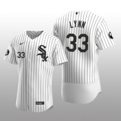 White Sox Lance Lynn MR Patch Authentic Home Jersey White Black