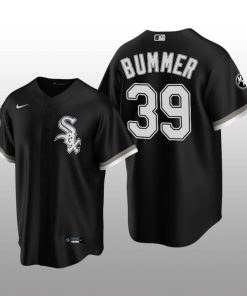 White Sox MR Patch Aaron Bummer Replica Black Alternate Jersey