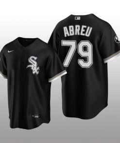 White Sox MR Patch Jose Abreu Replica Black Alternate Jersey