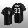 White Sox MR Patch Lance Lynn Replica Black Alternate Jersey