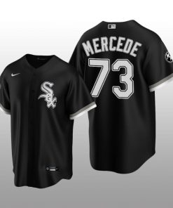 White Sox MR Patch Yermin Mercedes Replica Black Alternate Jersey