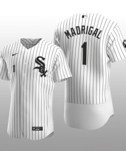 White Sox Nick Madrigal MR Patch Authentic Home Jersey White Black